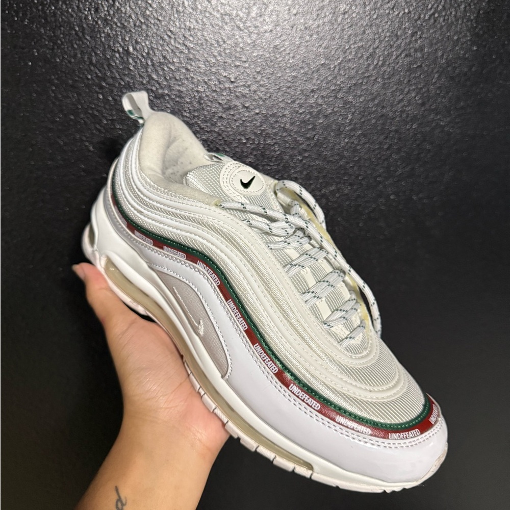 Nike Air Max 97 Cream with Green and Red Accents